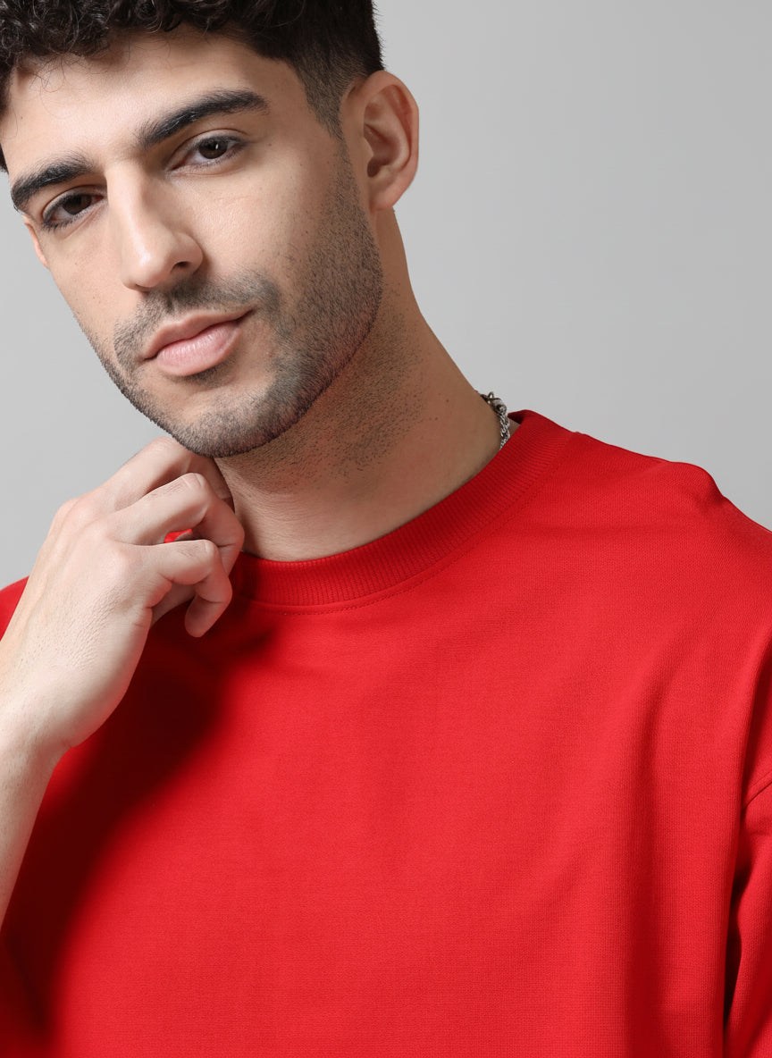 Red Oversized t-shirt