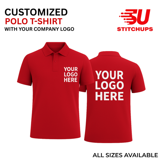 Red Corporate Polo T-Shirt – 220 GSM Poly Cotton | Promotional & Team Uniform