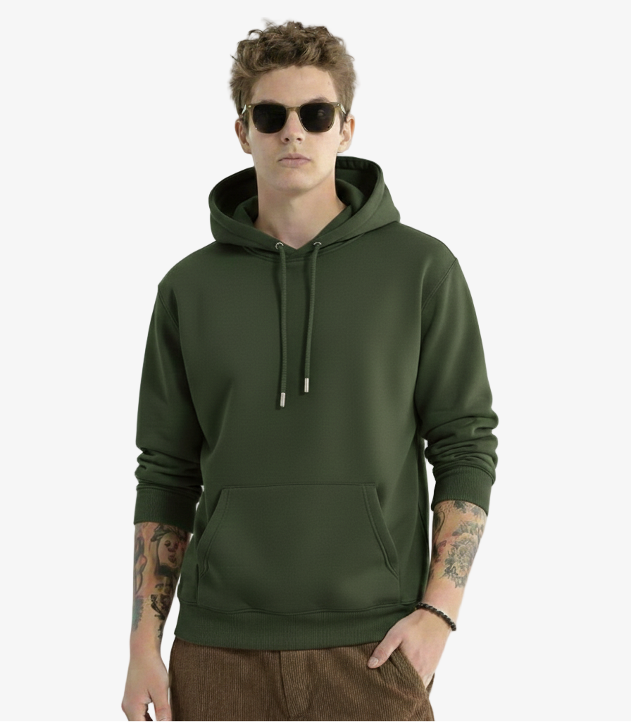 Classic Olive Green Hoodie