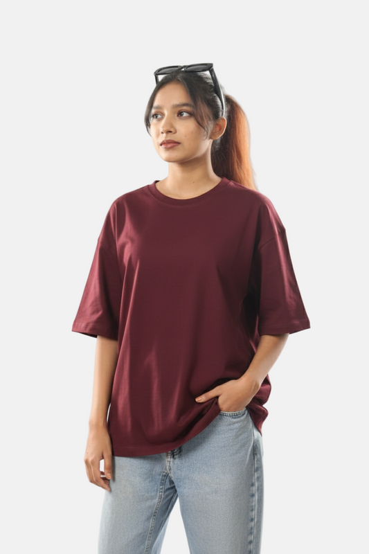 Premium maroon Oversized t shirt