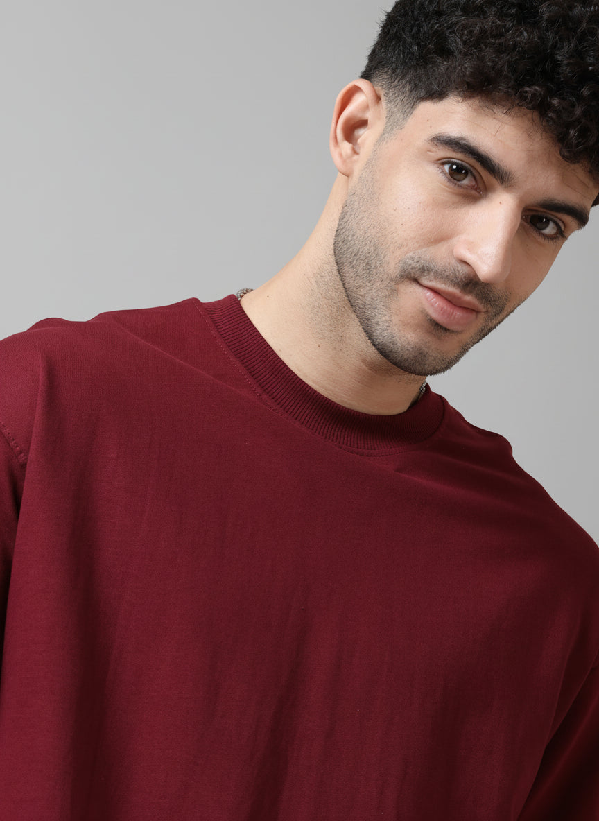 Maroon Oversized t-shirt