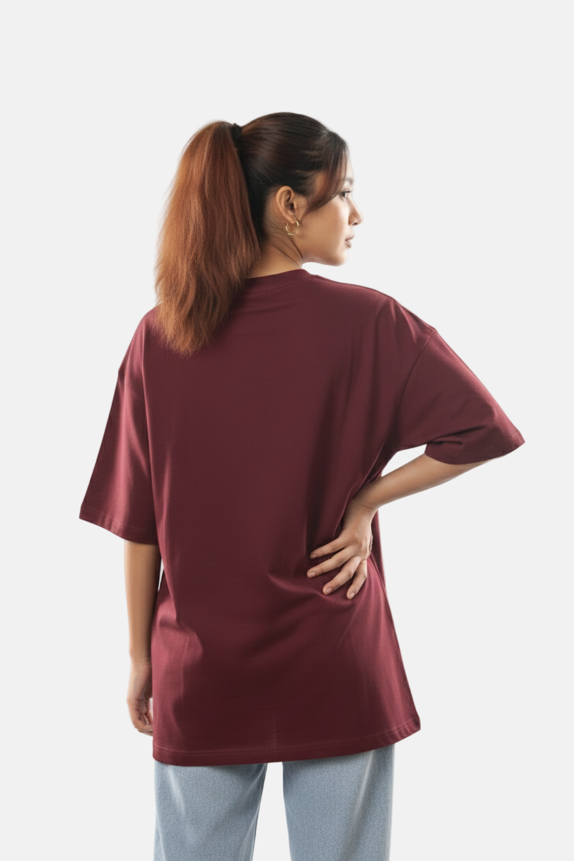 Premium maroon Oversized t shirt