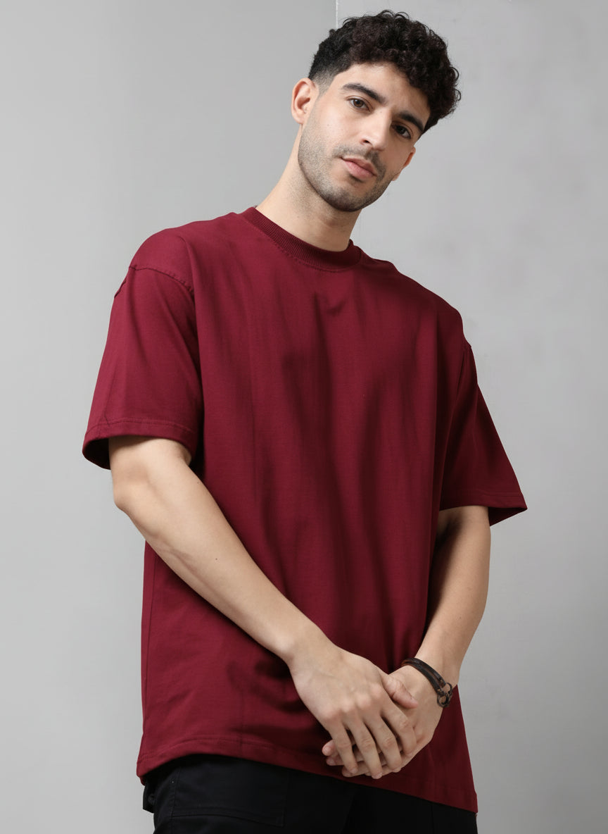 Maroon Oversized t-shirt
